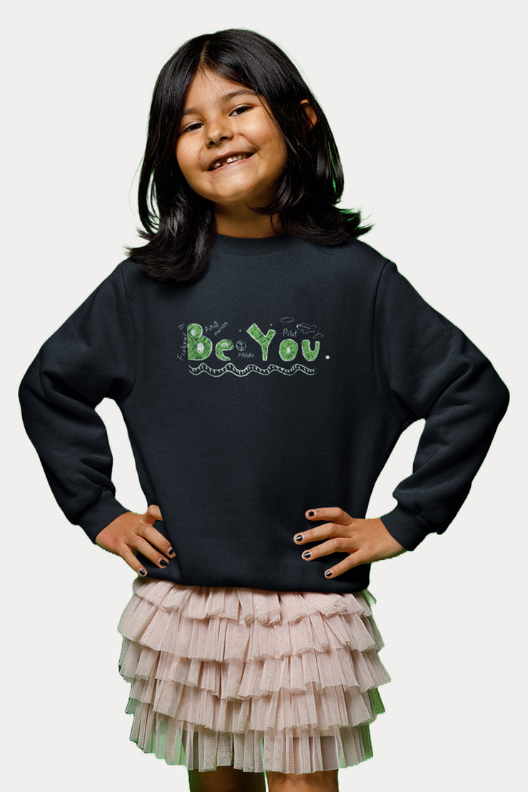 Be You Youth Crewneck Kids Sweatshirt