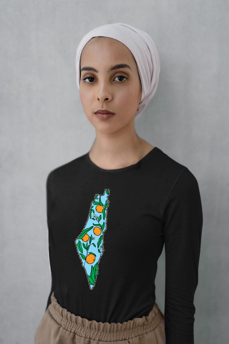 Palestine Tree Long Sleeve Shirt