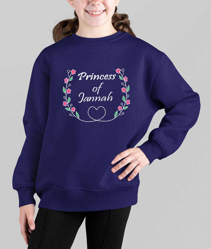 Princess of Jannah Youth Crewneck Sweatshirt