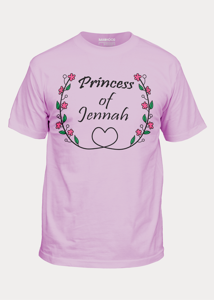 Princess Of Jannah Kids T-shirt |  Hot pink