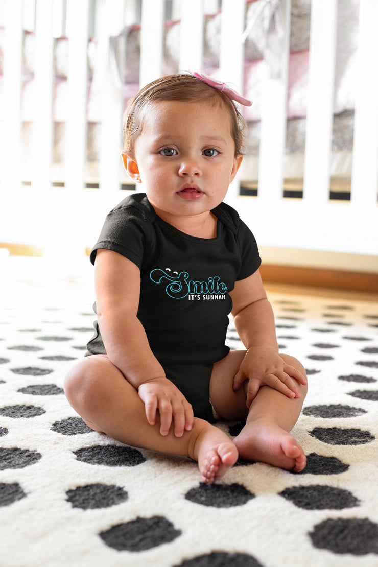 Smile It's Sunnah Baby Short Sleeve Romper