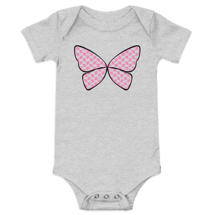 Farasha Pink Baby Short Sleeve One Piece