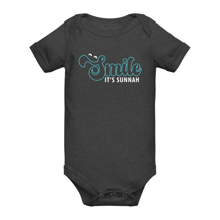 Smile It's Sunnah Baby Short Sleeve Romper