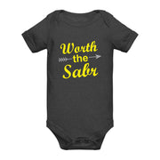 Worth The Sabr Baby Short Sleeve Romper