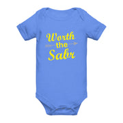 Worth The Sabr Baby Short Sleeve Romper