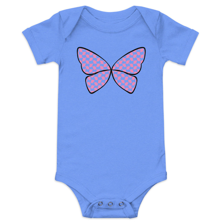 Farasha Pink Baby Short Sleeve One Piece