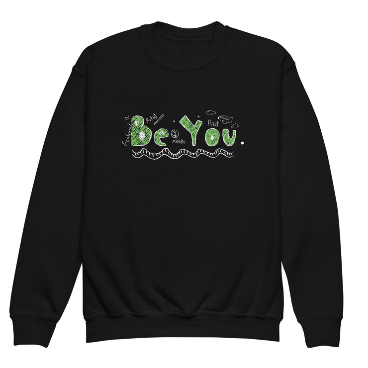 Be You Youth Crewneck Kids Sweatshirt