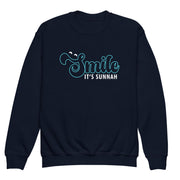 Smile It's Sunnah Youth Crewneck Kids Sweatshirt