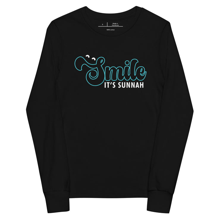 Smile It's Sunnah Long Sleeve Kids T-Shirts