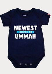 NEWEST Member Of The Ummah Romper | Navy Blue - ImanHood Clothing LTD