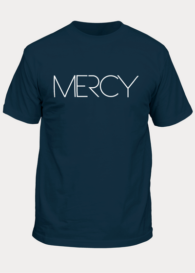 Mercy Round Neck T-shirt | Midnight Blue - ImanHood Clothing LTD