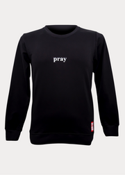 Pray Crewneck | Black - ImanHood Clothing LTD